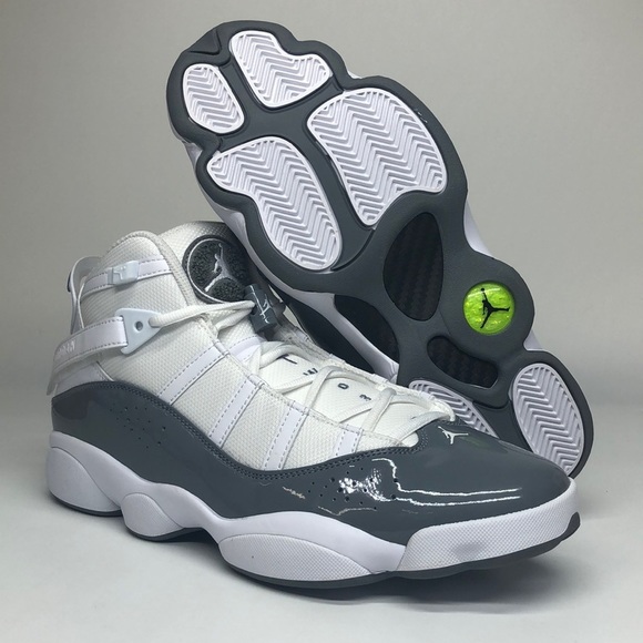 Mens Air Jordan 6 Rings Mid White Cool Grey  322992-121 - Picture 1 of 5